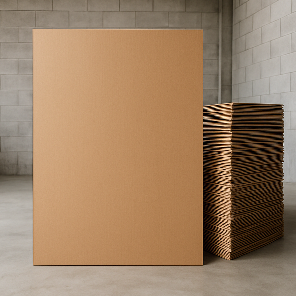 FLAT SHEETS OF CARDBOARD