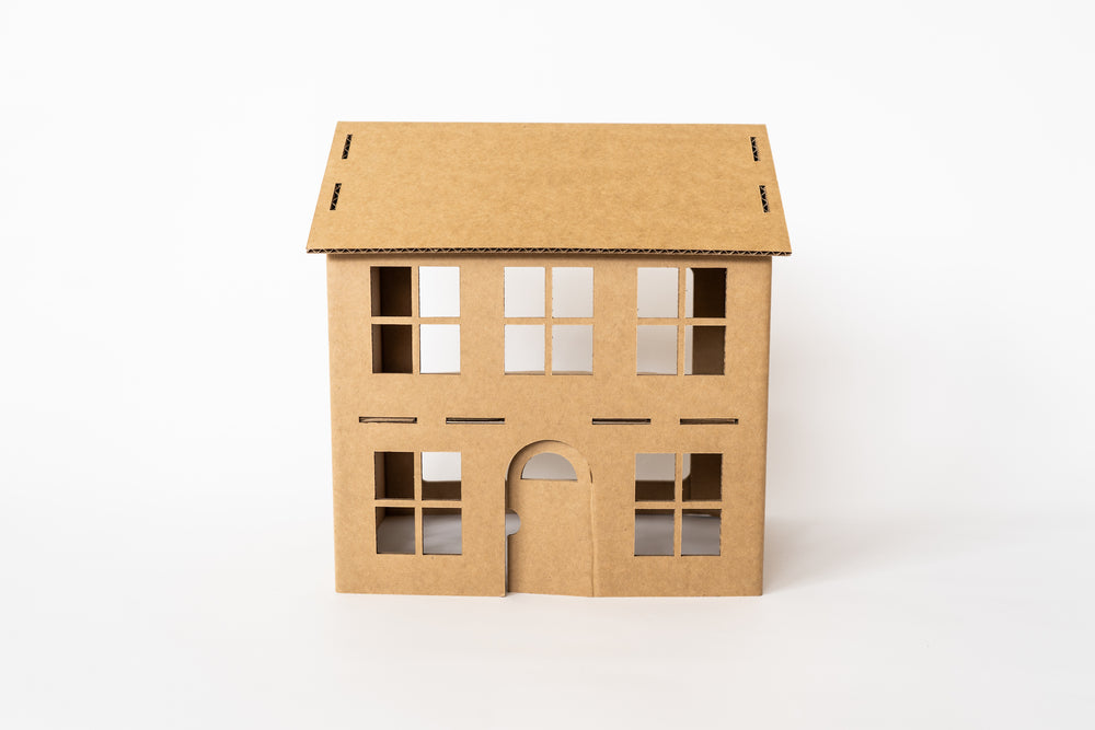 Cardboard doll house